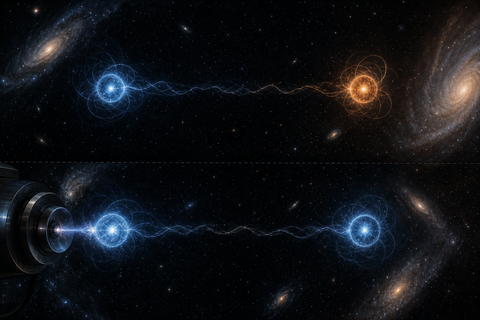 Spooky action at a distance visualization