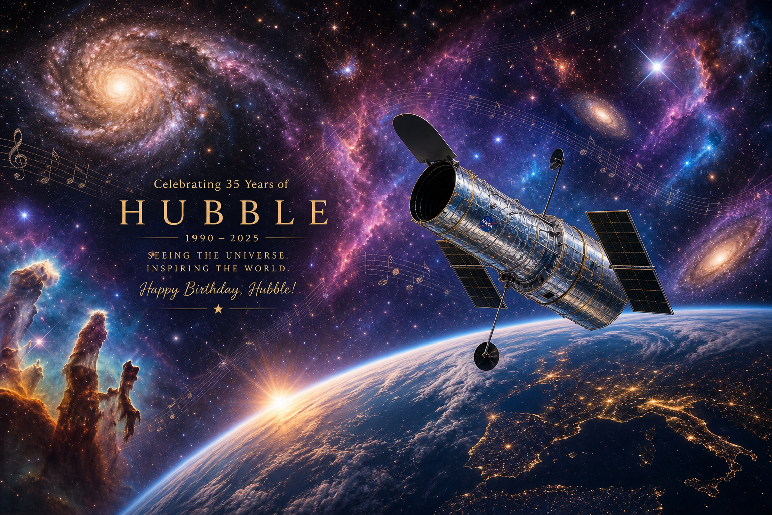 The Hubble Space Telescope — Happy 25th Birthday