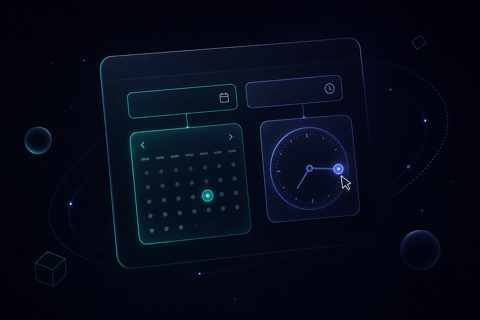 Building a date and time picker widget